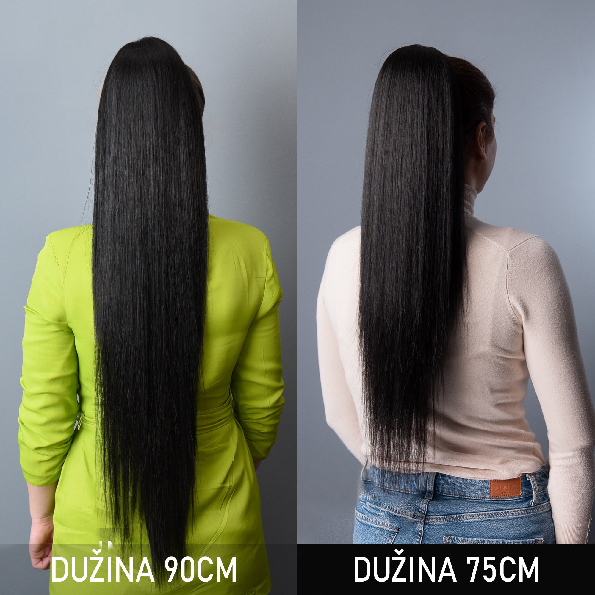 Crna, Ravna, 90cm (Rep na mrežicu)