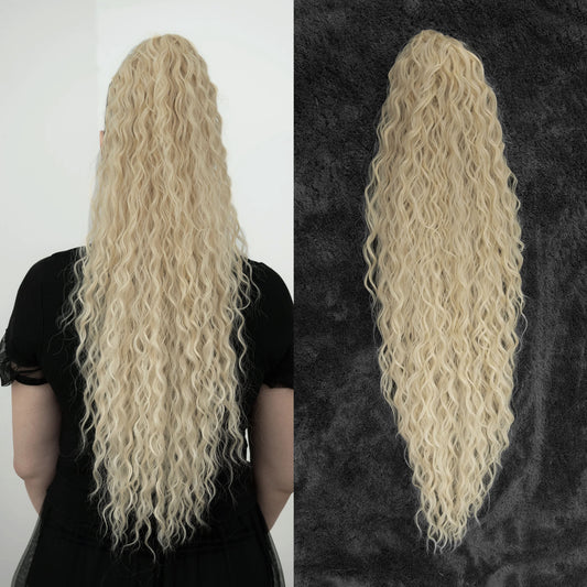 Srednje Plava Ombre, Afro, 80cm (Rep na mrežicu)