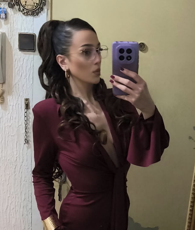 Smeđa Ombre │Opuštena Kovrča │80cm │Rep na mrežicu photo review