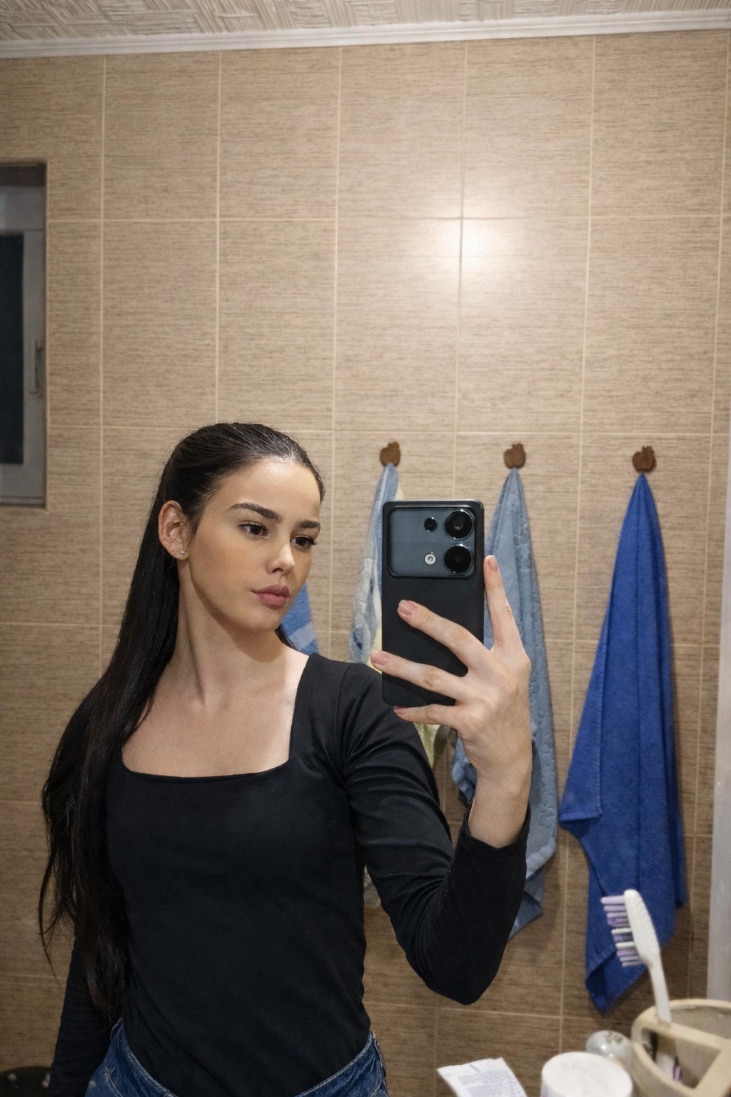 Tamno smeđa │ Ravna │ 75cm │ Rep na mrežicu photo review