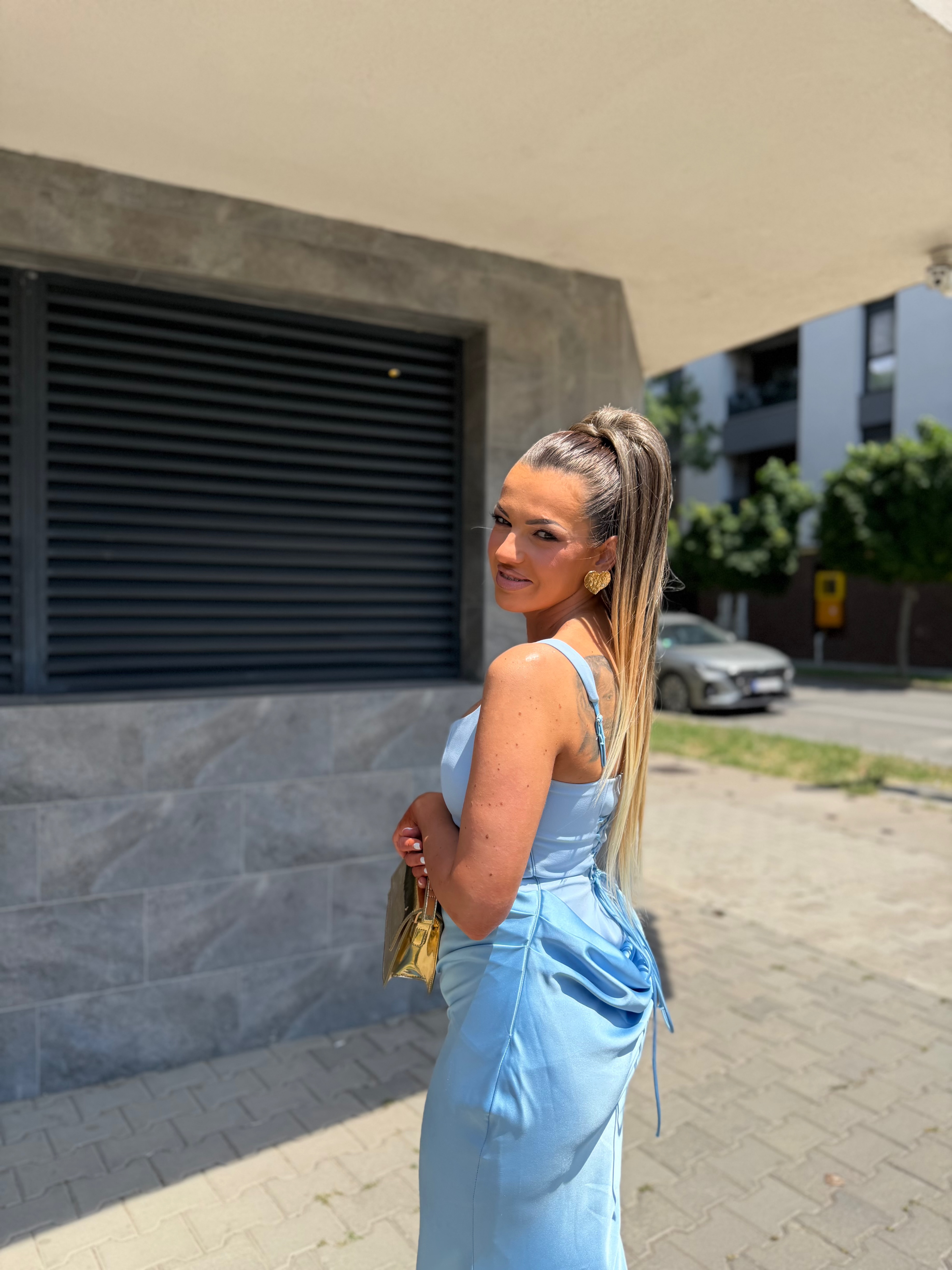 Smeđe Plava Ombre │Ravna │75cm │Rep na mrežicu photo review