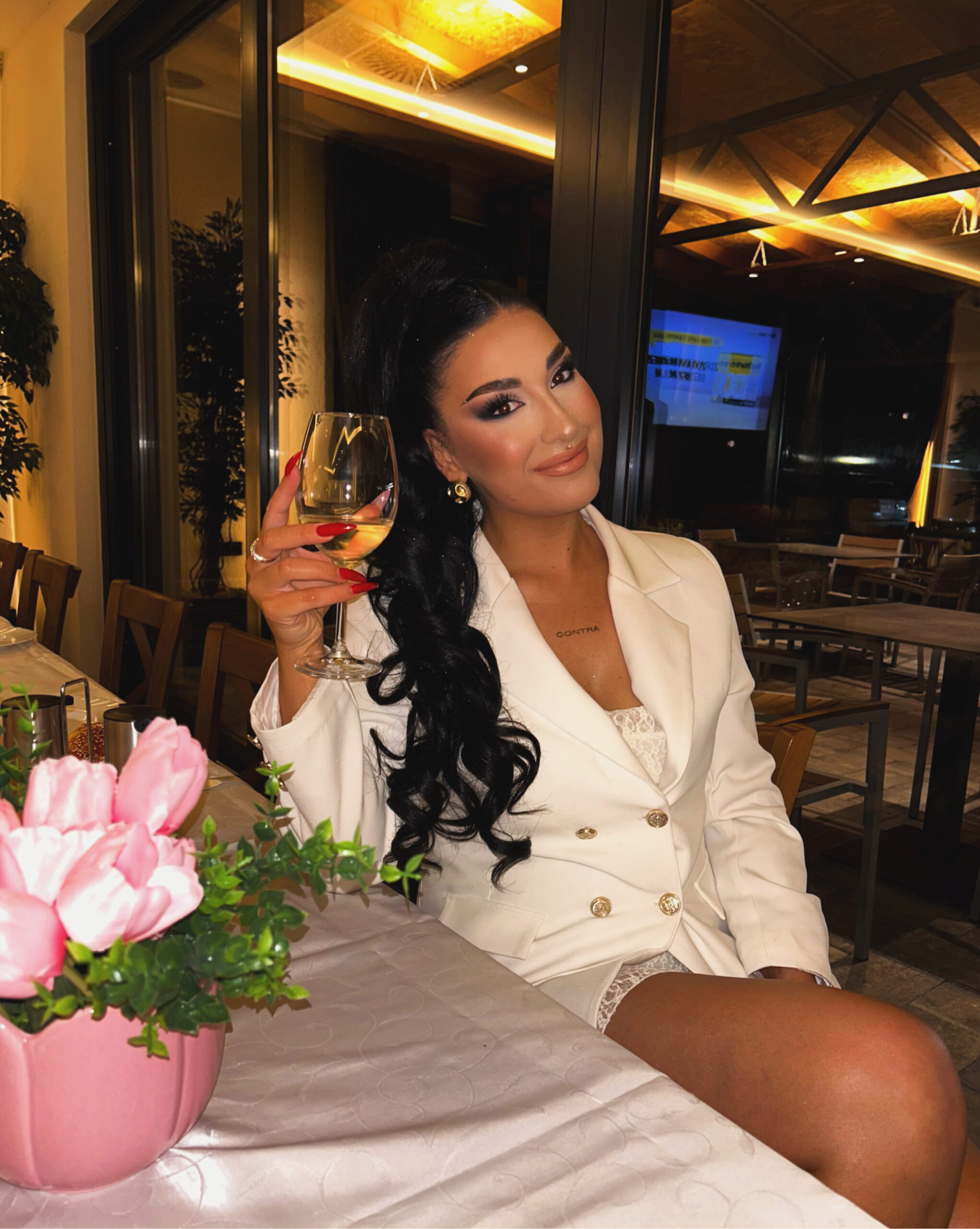 Crna │Opuštena kovrča │80cm │Rep na mrežicu photo review