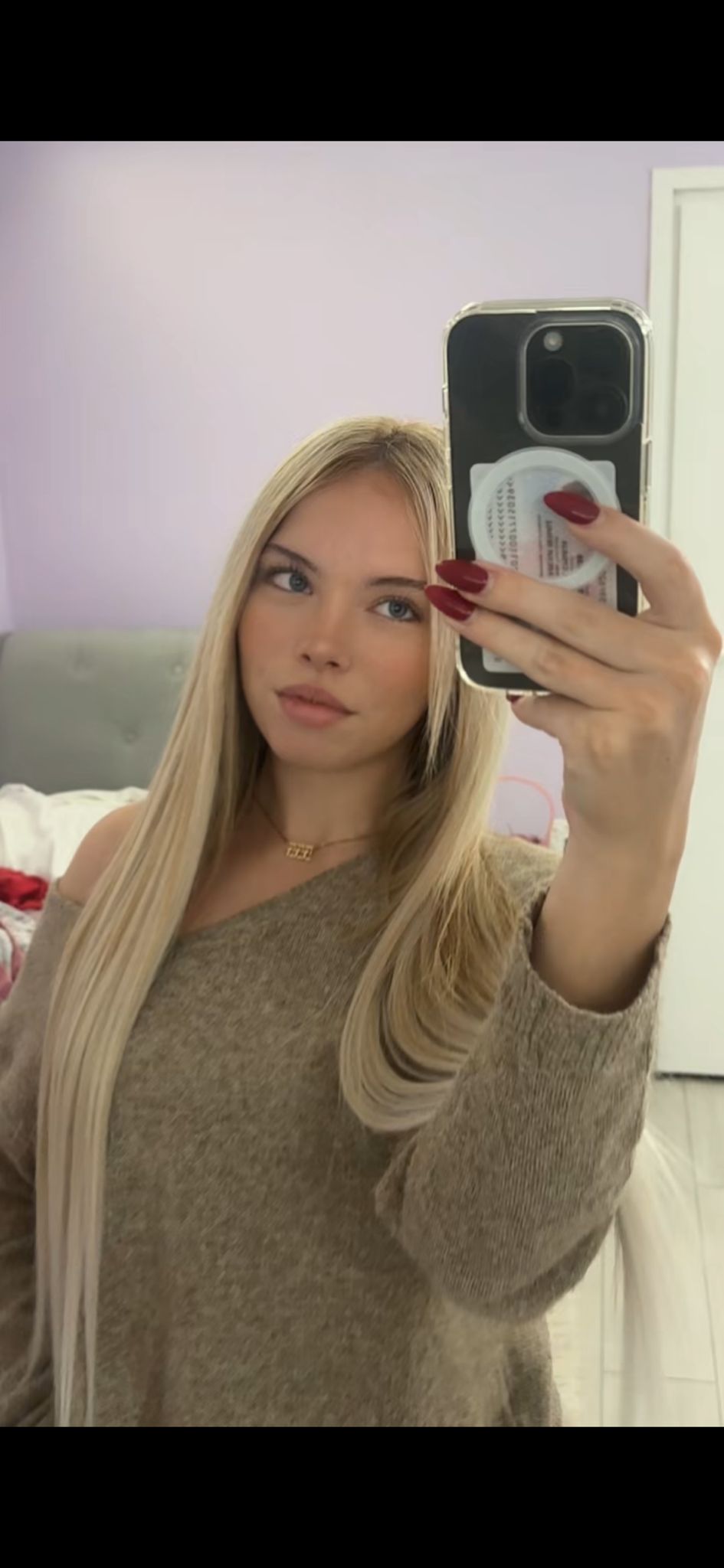 Platinum Plava Ombre │Ravna │60cm │Ekstenzije na klipse / češljiće photo review