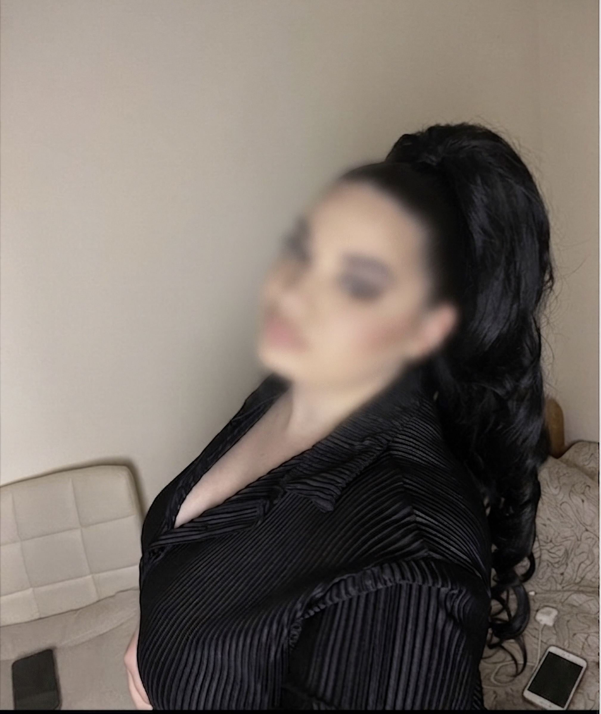 Crna │Opuštena kovrča │80cm │Rep na mrežicu photo review