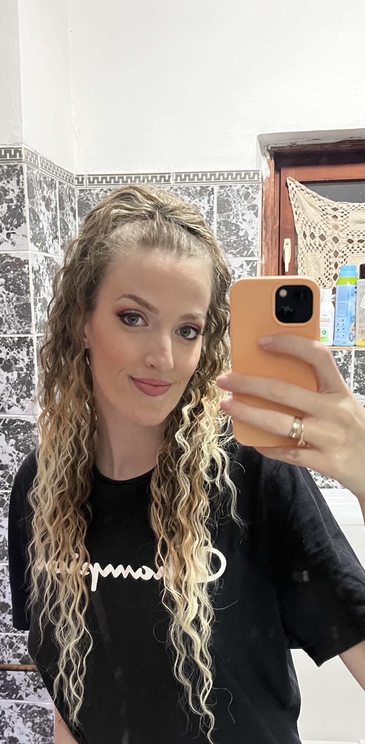 Smeđe Plava Ombre │Afro │80cm │Rep na mrežicu photo review