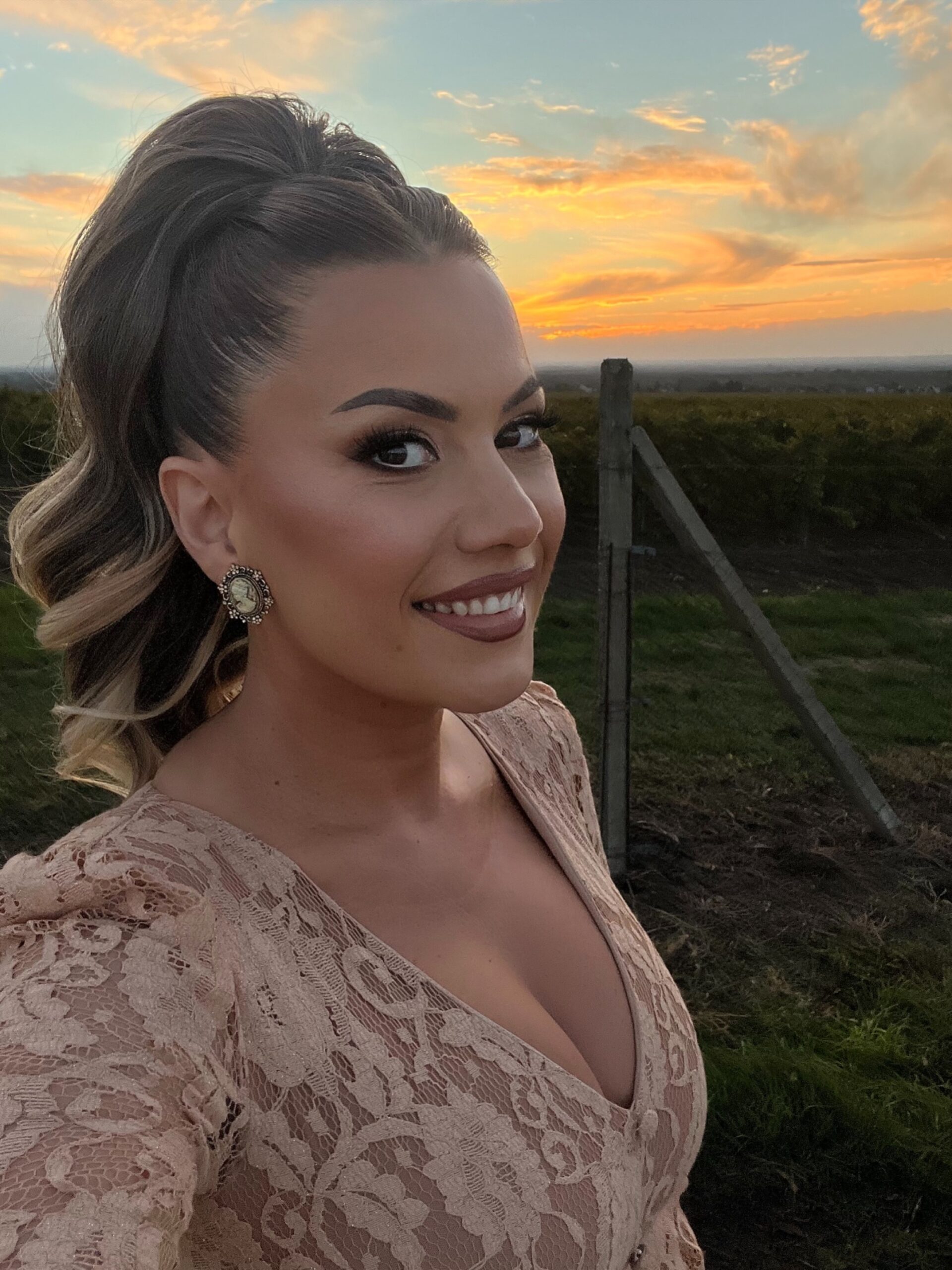 Smeđe Plava Ombre │Opuštena kovrča │50cm │Rep na mrežicu photo review