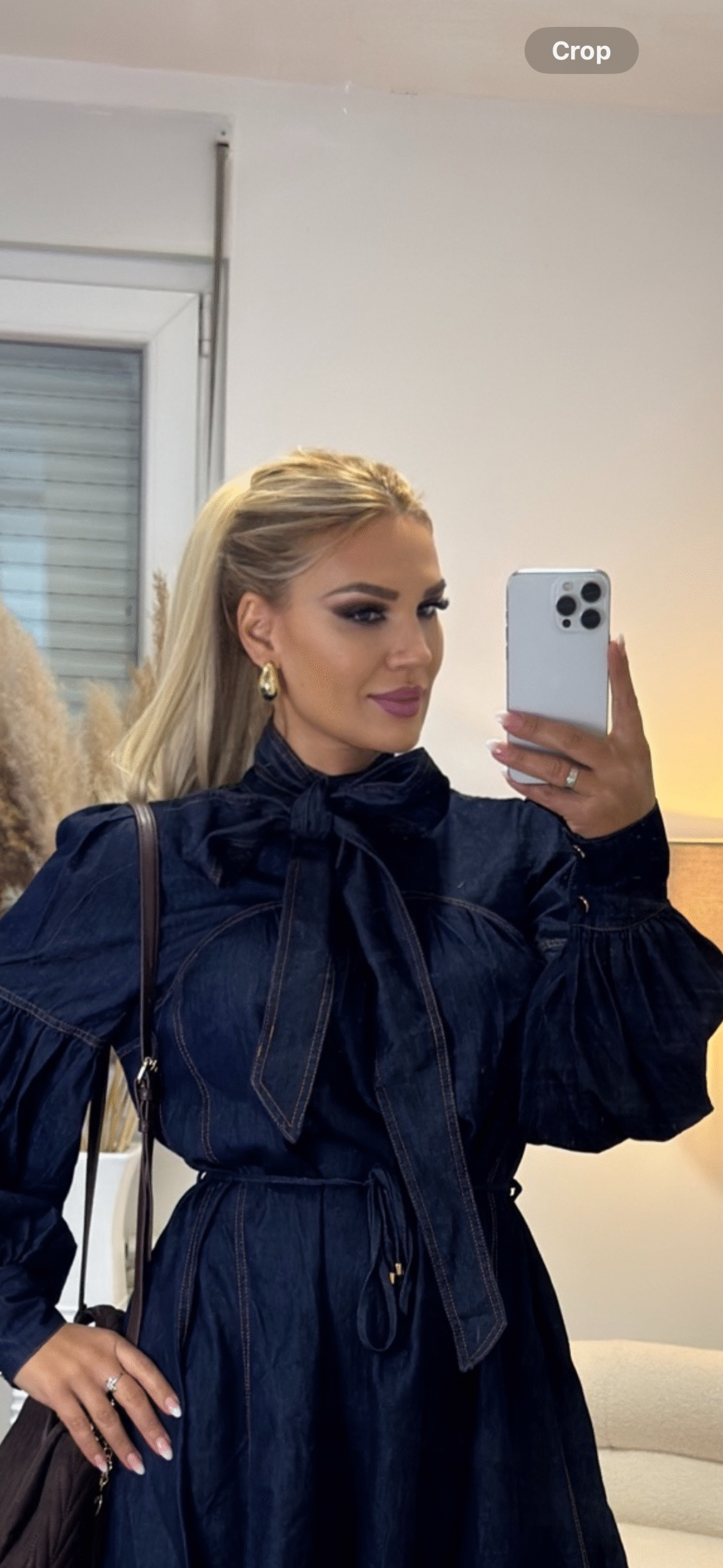 Šampanjac / Srednje plava │Ravna │50cm │Rep na mrežicu photo review