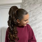 Najtamnija smeđa | Opuštena kovrča  | 80cm  | Rep na mrežicu photo review