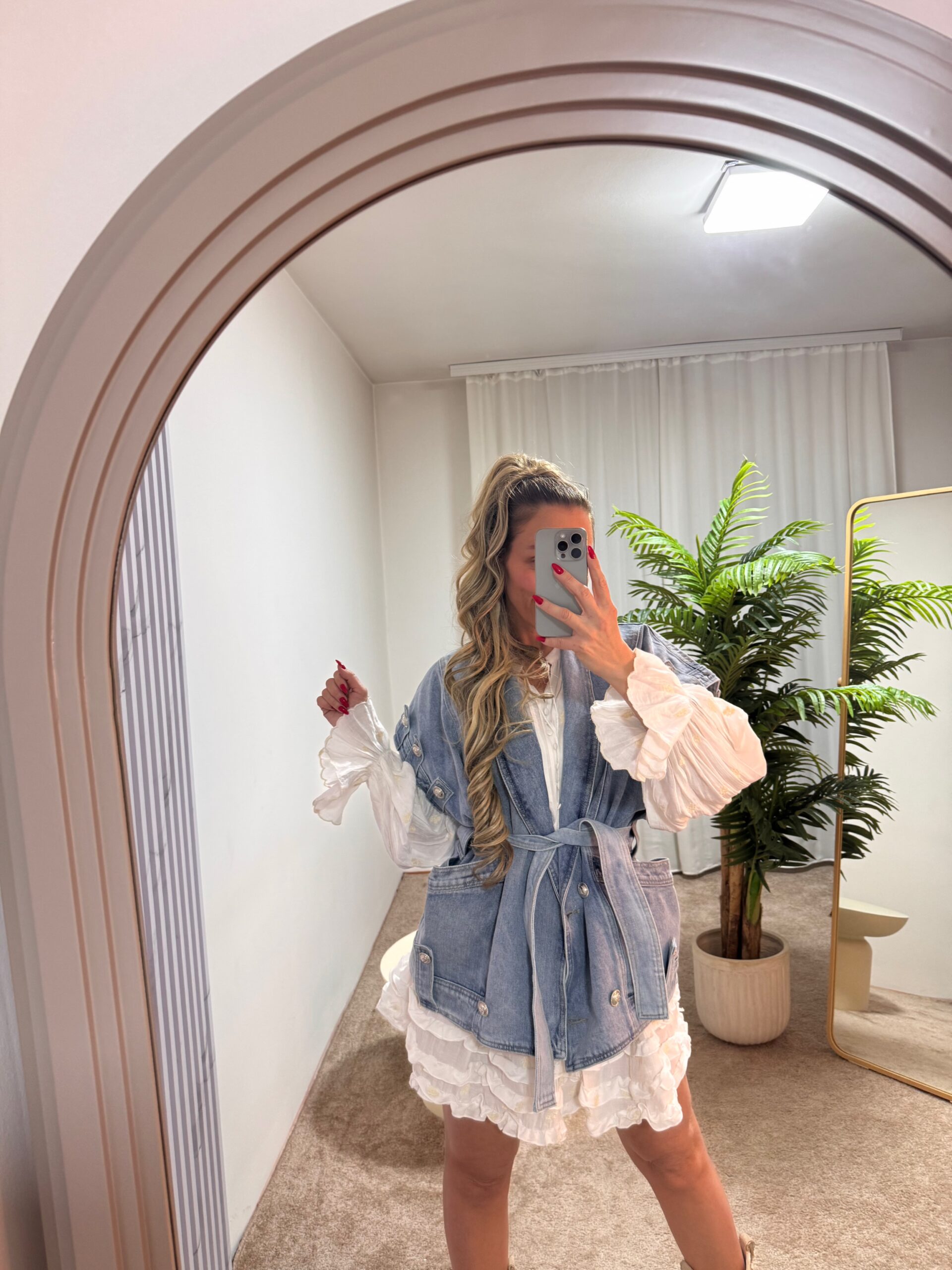 Svetlo Smeđa s pramenovima │ Opuštena k.  │ 80cm │ Rep na mrežicu photo review