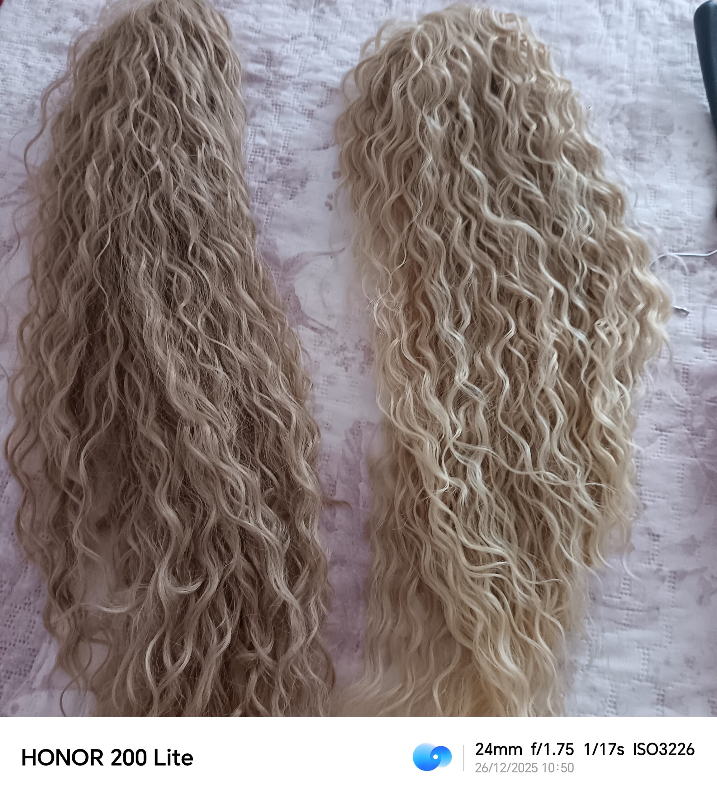 Šampanjac / Srednje Plava Ombre │Afro │80cm │Rep na mrežicu photo review