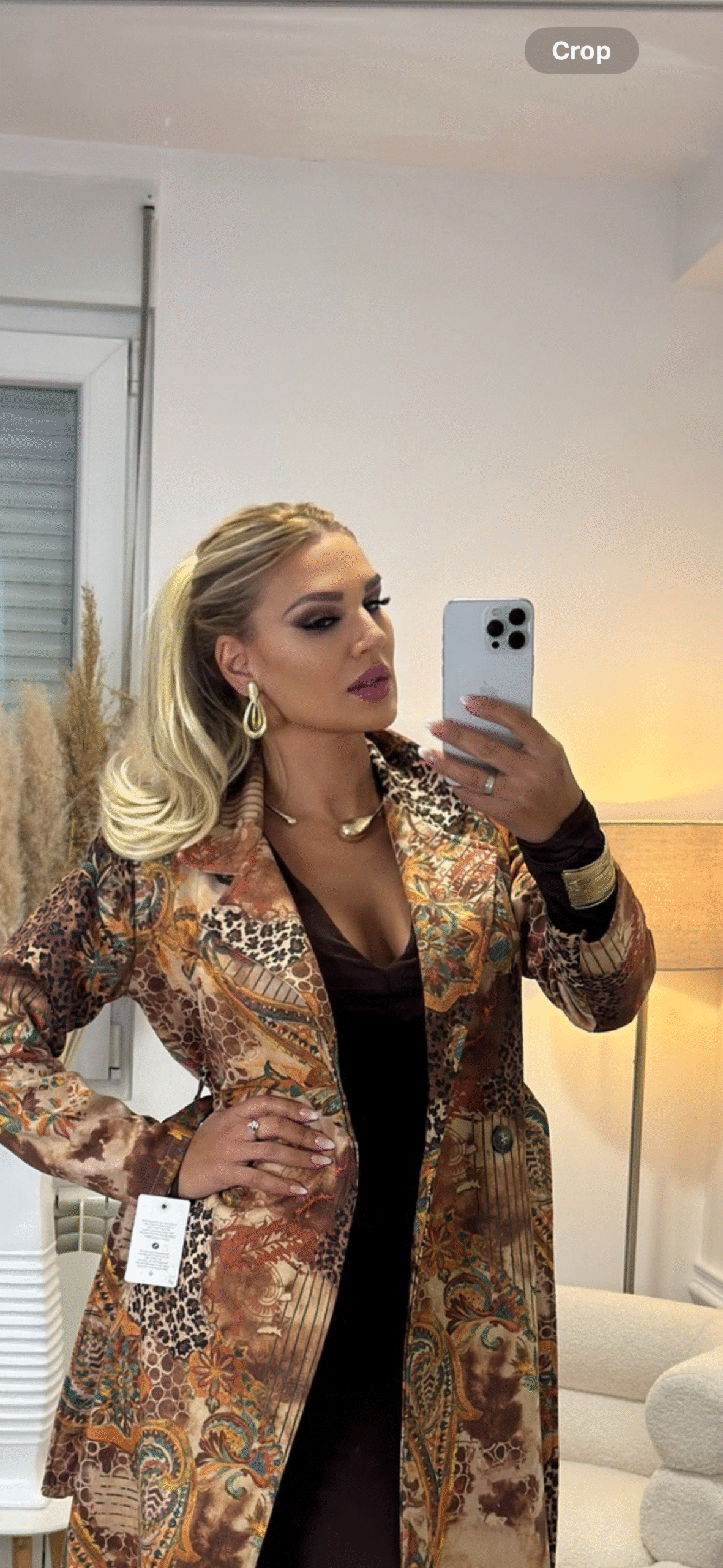 Šampanjac / Srednje Plava │ Ariana │ 40cm │ Rep na mrežicu photo review