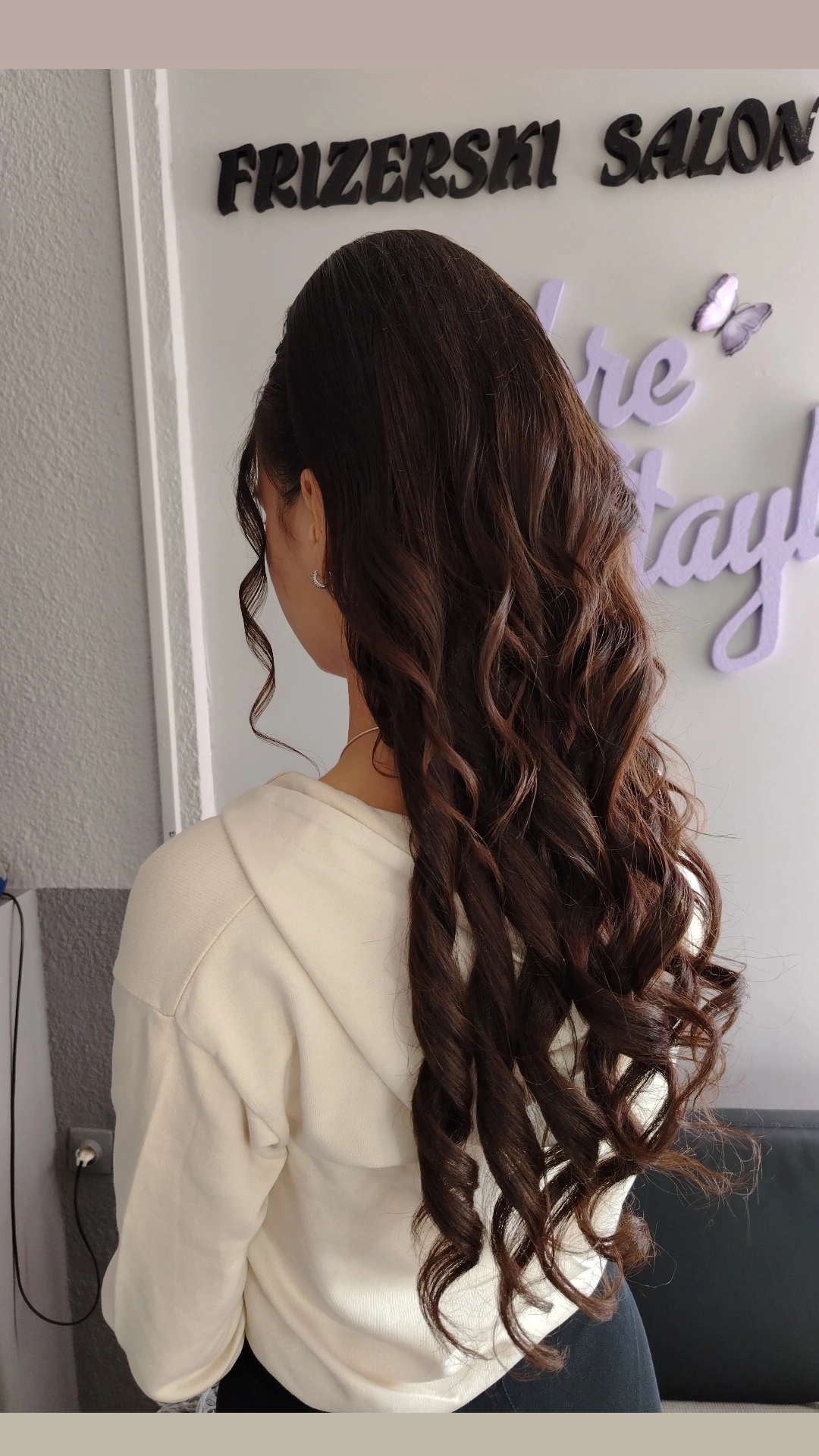 Smeđa │Opuštena k. │65cm │Ekstenzije na klipse photo review