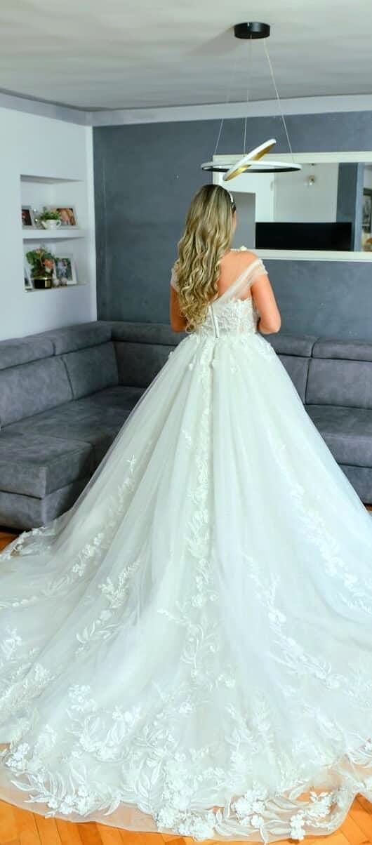 Svetlo smeđa s pramenovima │ Ravna │ 60cm  │Ekstenzije na klipse / češljiće photo review