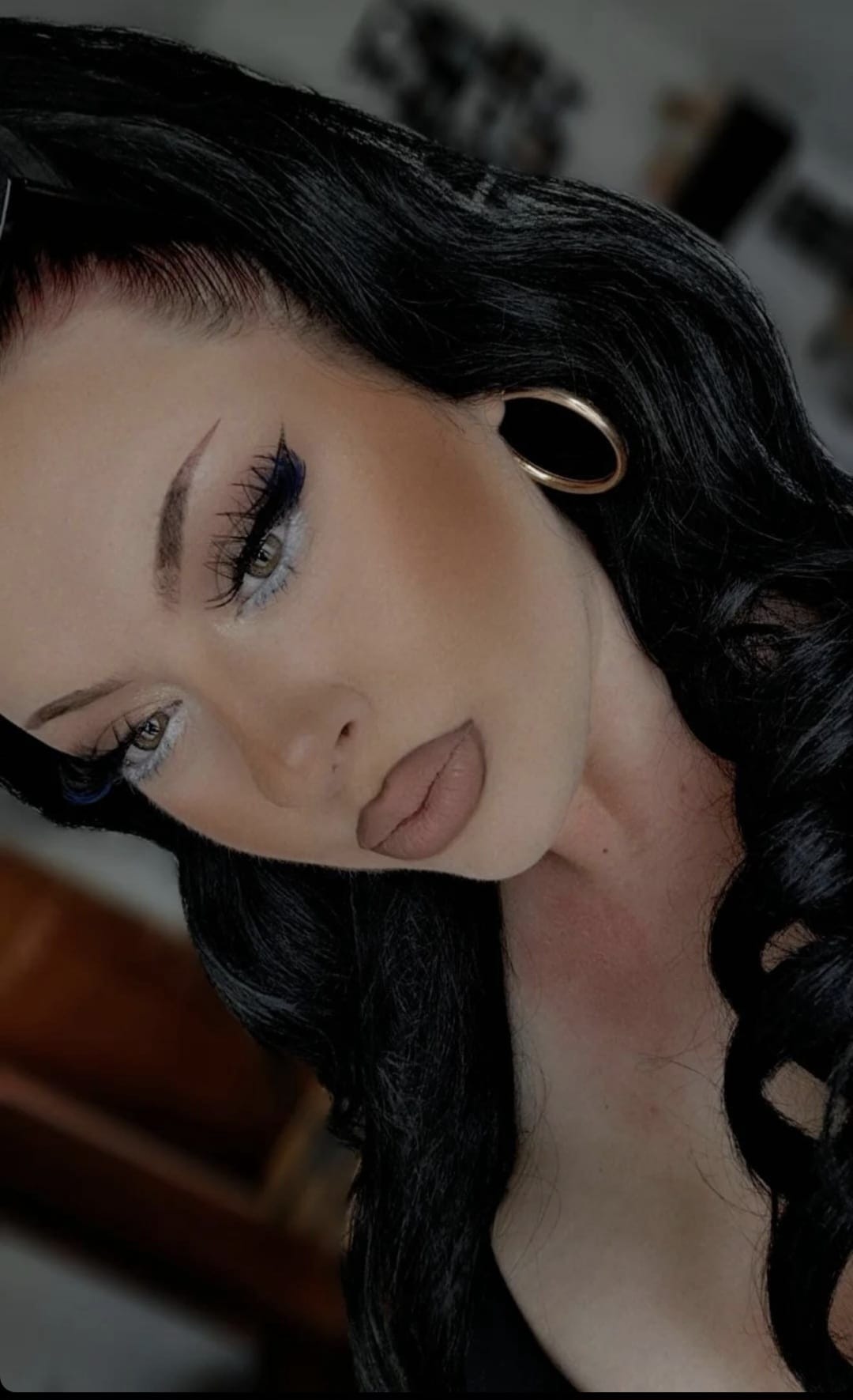 Crna │Opuštena kovrča │80cm │Rep na mrežicu photo review