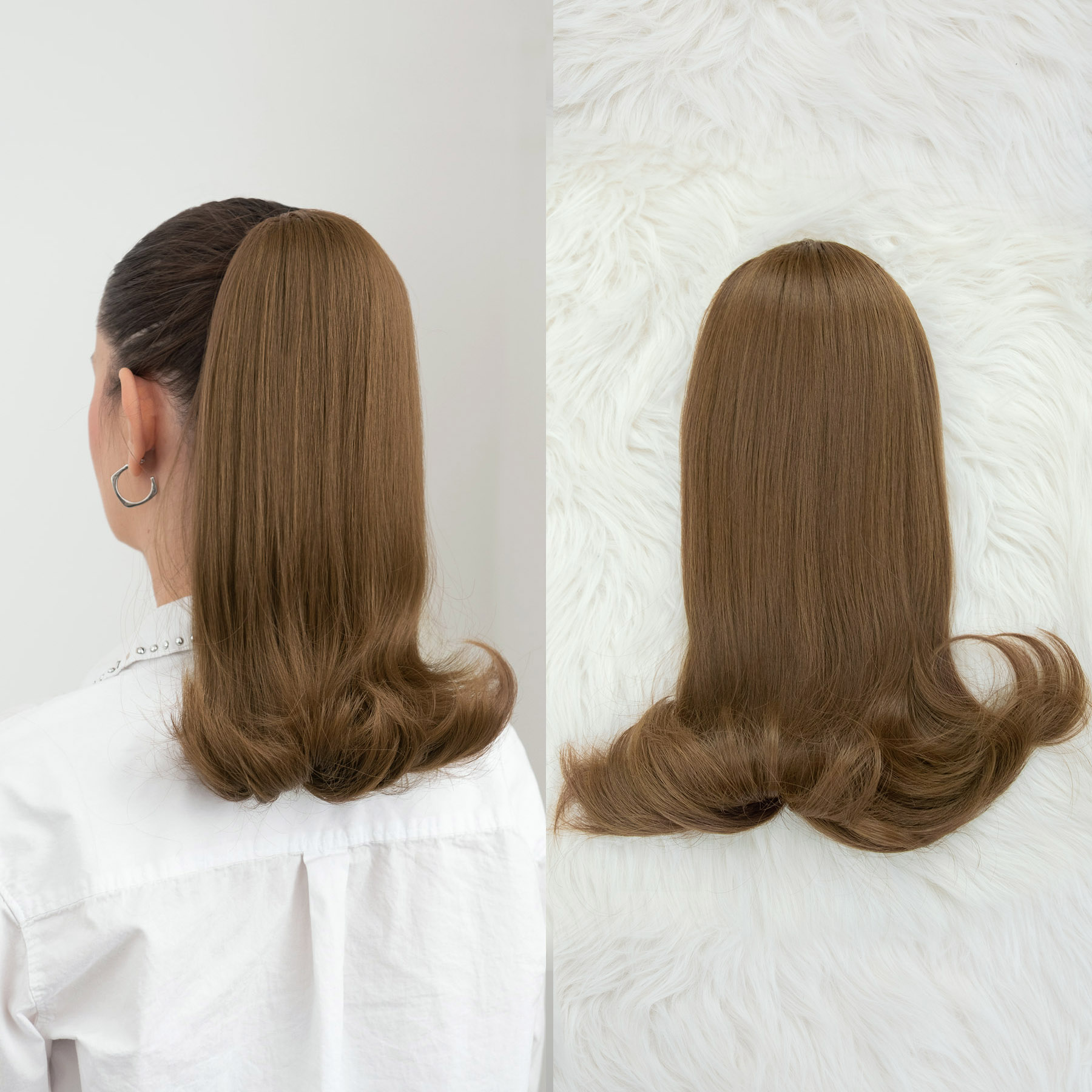 Svetlo smeđa │ Ariana │ 40cm │ Rep na mrežicu