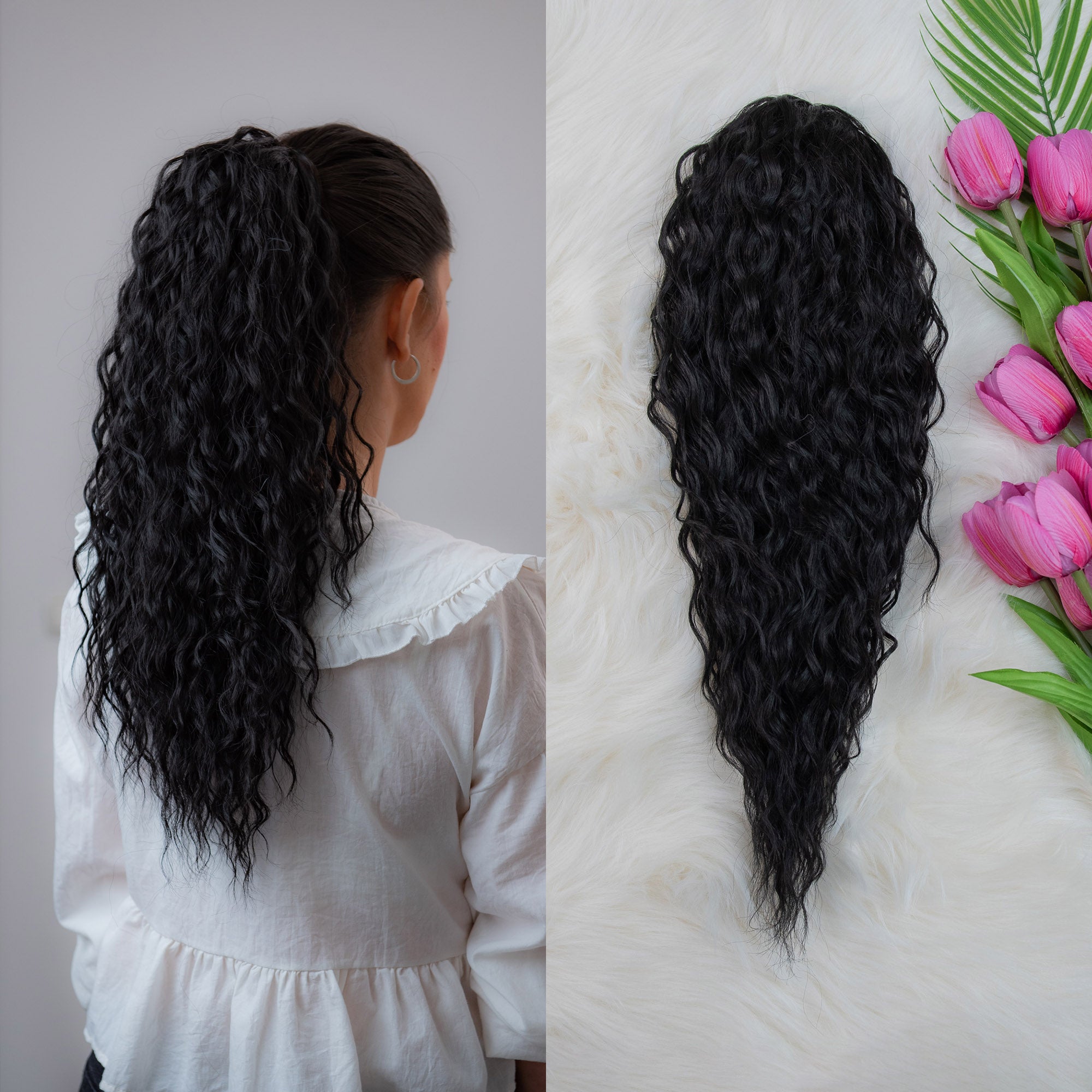 Crni afro rep 50cm